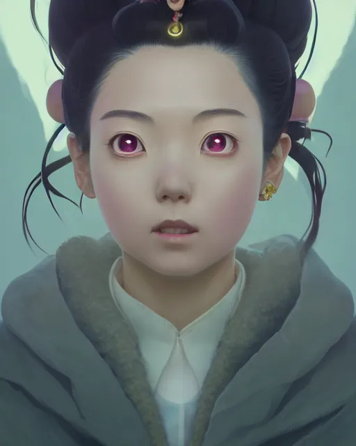 Prompt: highly detailed surreal vfx portrait of nezuko kamado from demon slayer, stephen bliss, unreal engine, greg rutkowski, loish, rhads, beeple, makoto shinkai and lois van baarle, ilya kuvshinov, rossdraws, tom bagshaw, alphonse mucha, global illumination, detailed and intricate environment