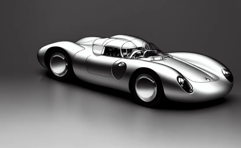 Image similar to “A 2025 Porsche 550 Spyder Concept, studio lighting”