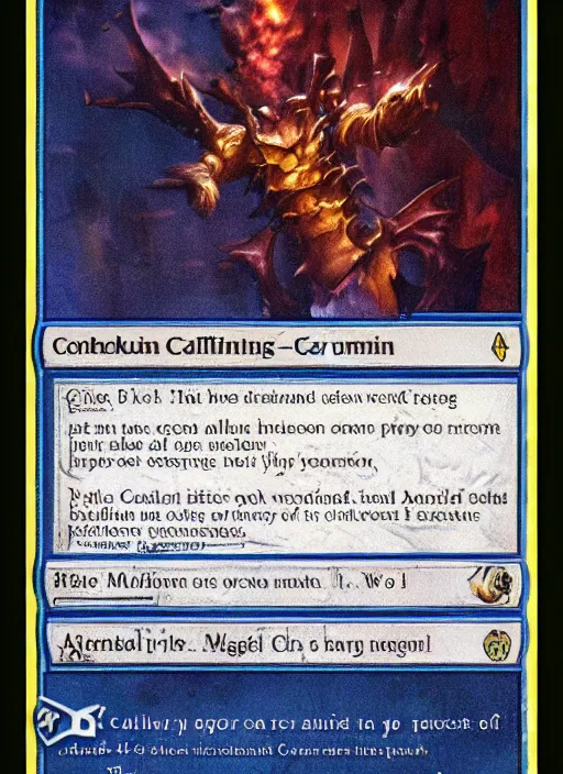Image similar to magic the gathering card named the calling