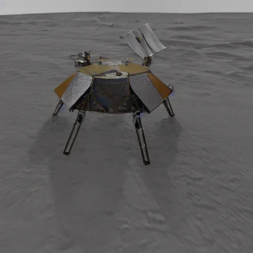 Prompt: leonardo da vinci landing on the moon, photorealistic, unreal engine 5