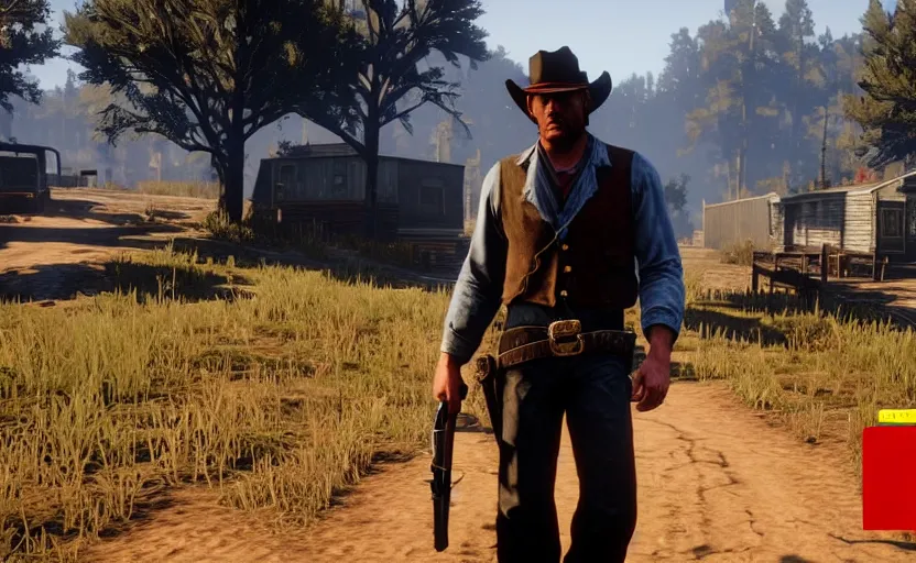 Prompt: Jerma985 in Red Dead Redemption 2