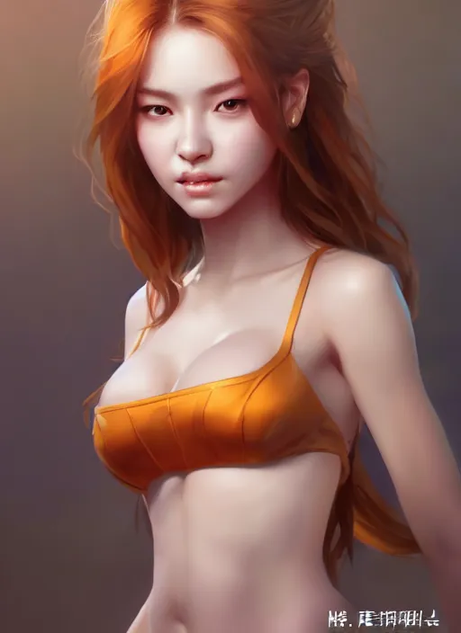Image similar to beautiful portrait, beautiful girl, beautiful body, tranding by artstation, by chen wang, character artist, 8 1 5, mature content