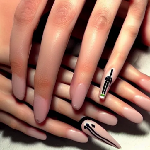 Image similar to nail design, realistic,