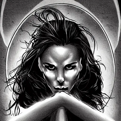 Image similar to dark Phoenix, horror style, dark lighting, high detail