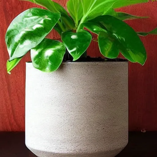 Image similar to a unique interesting pot made from connecting circles houseplants