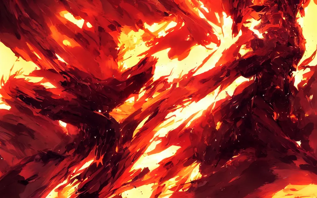 Image similar to flame vortex, phoenix, by greg rutkowski, yoji shinkawa, 4 k, digital art, concept art, trending on artstation, アニメ, featured on pixiv
