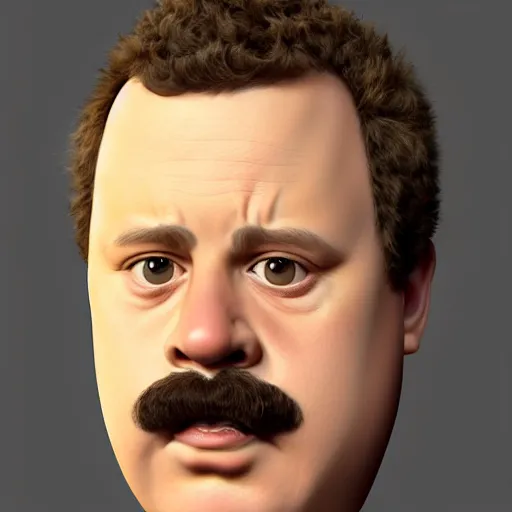 Image similar to the lovechild of paul blart and napoleon dynamite, realistic, hyperrealistic, 8 k resolution, hd quality, very detailed, highly detailed, intricate details, very realistic, trending on artstation, really realistic, very realistic, headshot, head in frame