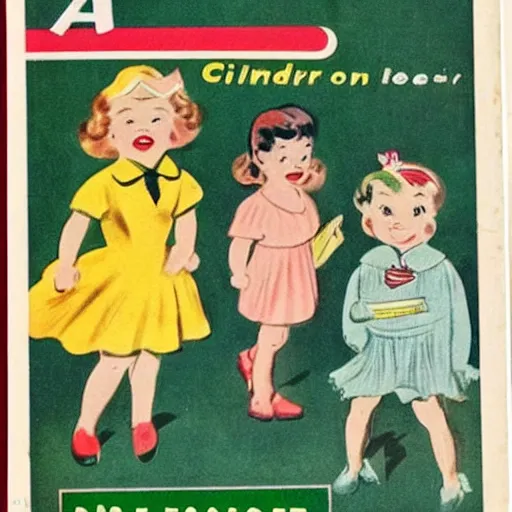 Image similar to a 1950s Childrens book