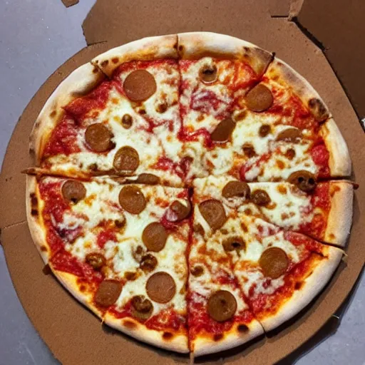 Image similar to pizza with loacker on top