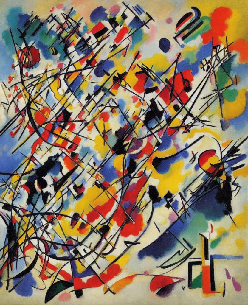 Image similar to painting by vasily kandinsky