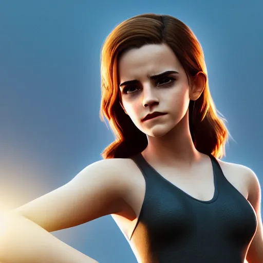 Prompt: emma watson as a pixar character cgsociety octane render unreal engine redshift render trending on artstation trending on artstation render blender behance cg superhero