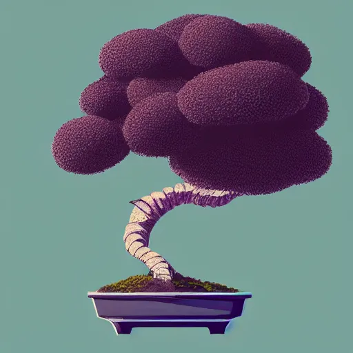 Image similar to bonsai tree but minimalistic concept art by frank stella gilleard james whalen tom, colorful, soft light, trending on artstation, minimalism