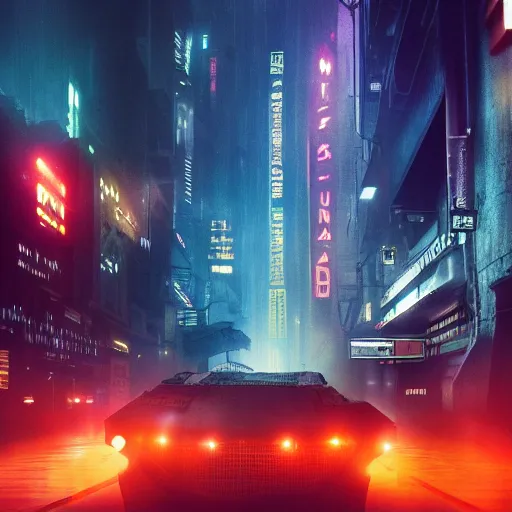 Image similar to blade runner movie, blade runner 2049, cyberpunk city, 8k, hdr 4k