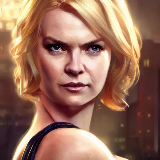 Prompt: Cindy Busby with blonde hair as catwoman as a grand theft auto 5 loading screen, close shot, gorgeous, beautiful, intricate, highly detailed, digital painting, artstation, oppressive lighting, concept art, sharp focus, illustration, art by greg rutkowski and alphonse mucha