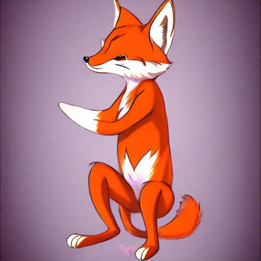 Image similar to an anthropomorphic fox, fursona!!! by don bluth, by kawacy, trending on artstation, full body