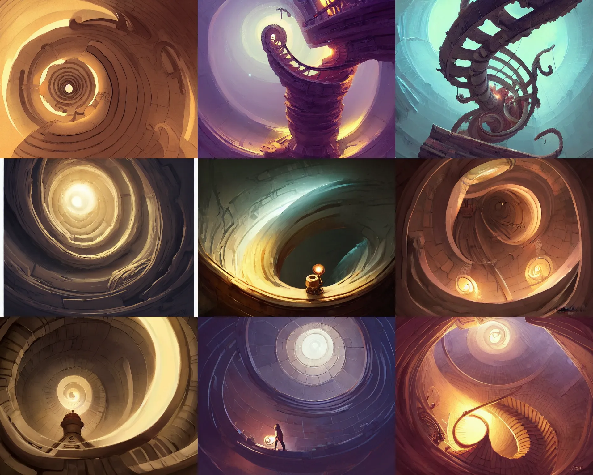 Prompt: descent to madness in the shape of a spiral going into a lamp, magnificent, close up, details, sharp focus, elegant, highly detailed, illustration, by Jordan Grimmer and greg rutkowski and PiNe(パイネ) and 薯子Imoko and 香川悠作 and wlop and maya takamura, intricate, beautiful, Trending artstation, pixiv, digital Art