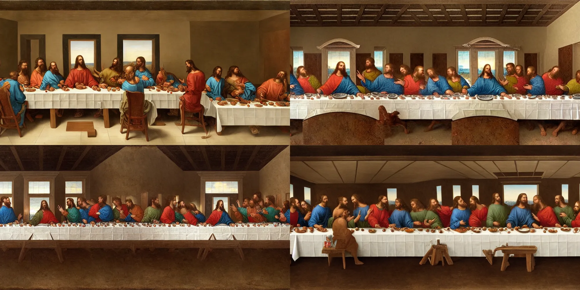 Prompt: the american version of the last supper