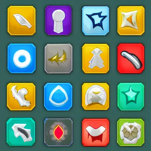 Image similar to skill icons from an MMORPG