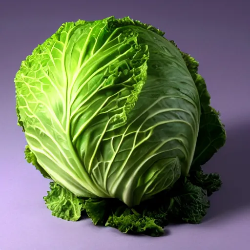 Image similar to cabbage with the face of Dwayne Johnson