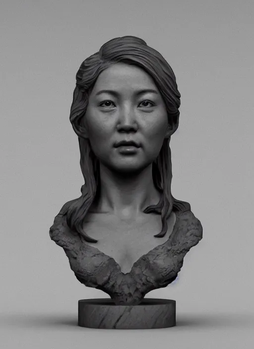 Prompt: 3D resin miniature sculpture by Jean-Baptiste Carpeaux, Luo Li Rong, woman, full body, symmetrical face, academic art, standing, realistic, 8K, Introduction factory photo, Product Introduction Photo, Hyperrealism. Subsurface scattering, raytracing, Octane Render, Zbrush, simple background