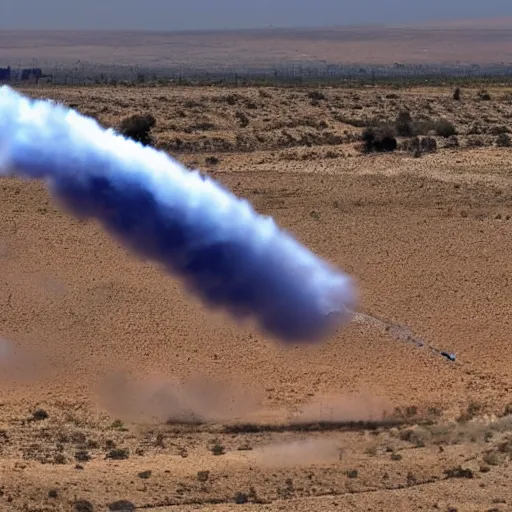 Image similar to Israel's Iron Dome in action, photography