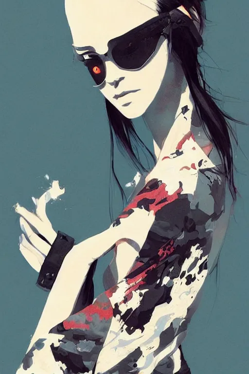 Image similar to a ultradetailed beautiful painting of a stylish woman wearing streetwear, by conrad roset, greg rutkowski and makoto shinkai trending on artstation