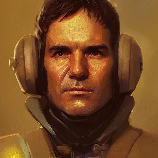 Image similar to portrait of a man by greg rutkowski, wedge antilles, star wars expanded universe, he is about 7 0 years old, wearing galactic ´ s alliance general uniform, digital painting, artstation, concept art, smooth, sharp foccus ilustration, artstation hq