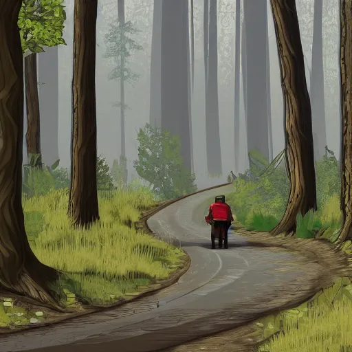 Prompt: gta : forest, by rob ross