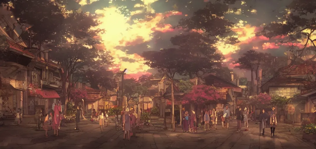 Image similar to Background anime movie, 90' style, fantasy