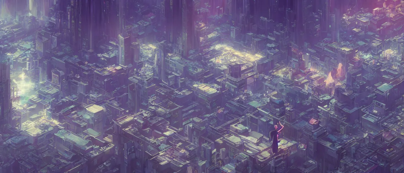 Prompt: new tokyo, akira, unreal engine, fantasy art by greg, loish, rhads, ferdinand knab, makoto shinkai, lois van baarle, ilya kuvshinov, rossdraws, tom bagshaw, global illumination, radiant light, highly detailed intricate environment, isometric, onstudio ghibli, octane render, 8 k