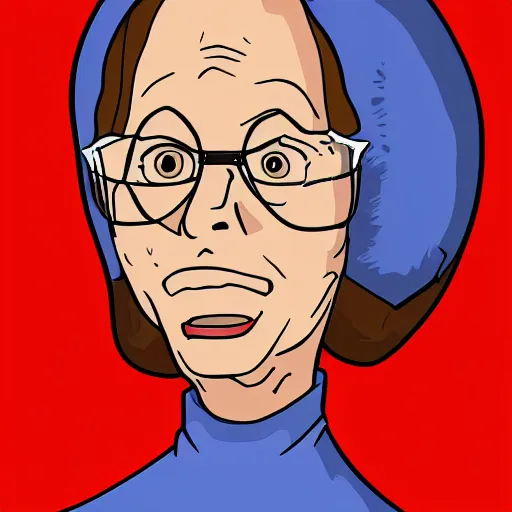 Image similar to Nancy Gribble from King of the Hill, digital art