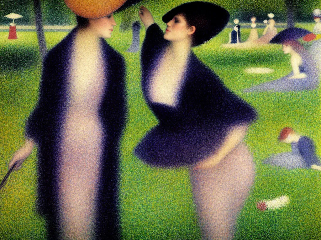 Prompt: fragrance advertising campaign by georges seurat detailed, intricate