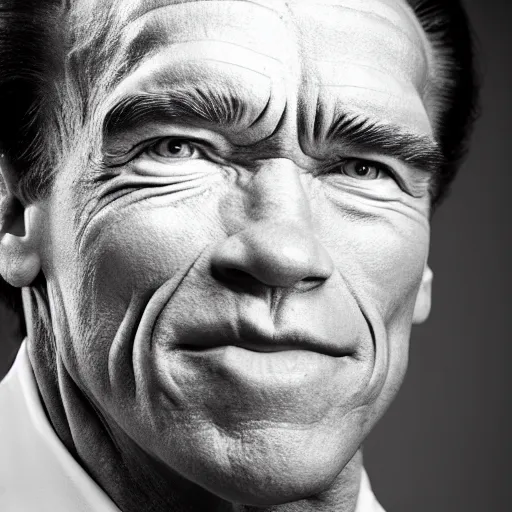 Image similar to Arnold Schwarzenegger as a thin man, 8k, studio photo, studio lighting