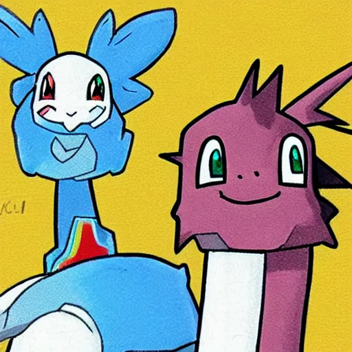 Image similar to a llama pokemon by ken sugimori