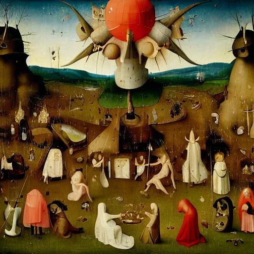 Image similar to midsommar by hieronymus bosch