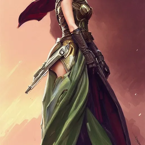 Prompt: A combination of Victoria Justice's and Grace Kelly's and Emma Watson's appearances wearing Master Chief's armor, full body portrait, western, D&D, fantasy, intricate, elegant, highly detailed, digital painting, artstation, concept art, matte, sharp focus, illustration, art by Artgerm and Greg Rutkowski and Alphonse Mucha