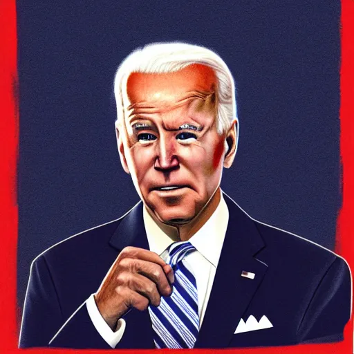 Image similar to joe biden, by chris cunningham