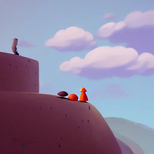 Image similar to goro fujita ilustration a milvus migrans on top of a large mountain overlooking the sea, painting by goro fujita, sharp focus, highly detailed, artstation