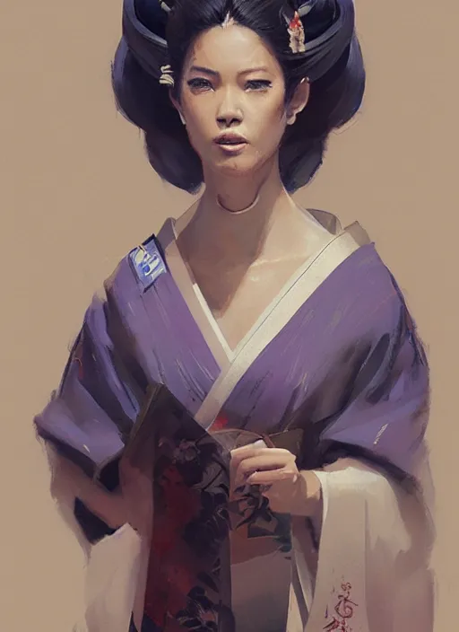 Prompt: hyper realistic geisha, by greg rutkowski