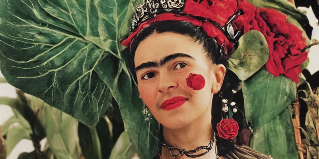 Prompt: lord of the rings close up of the ring style of frida kahlo