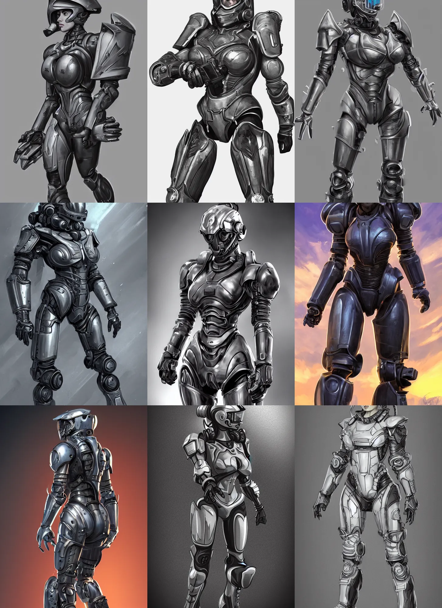 Prompt: hyper detailed ultra sharp full body character portrait of a woman in power armor, in the style of arcane tv show, action pose, cinematic lighting, good value control, realistically proportioned face, photorealistic eyes, smooth, 3 d, 3 d animation, cgi, cgi animation, realistic shading, john singer sargent, in the style of studio fortiche