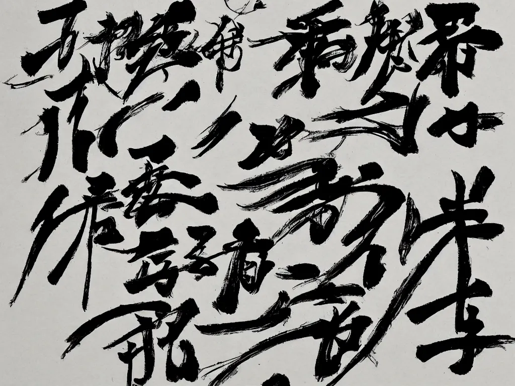 Image similar to the laurentian region, traditional chinese black ink dripping splashes messy calligraphic brush intuitive.