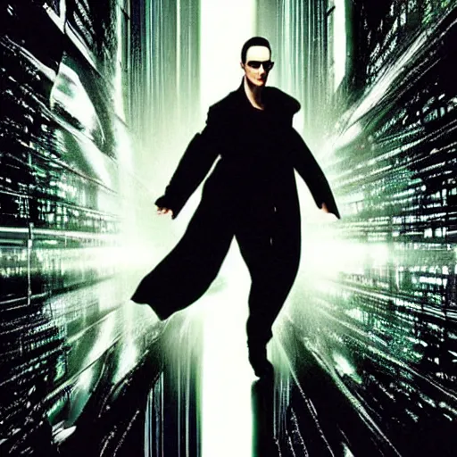 Prompt: matrix movie poster with Steve Buscemi