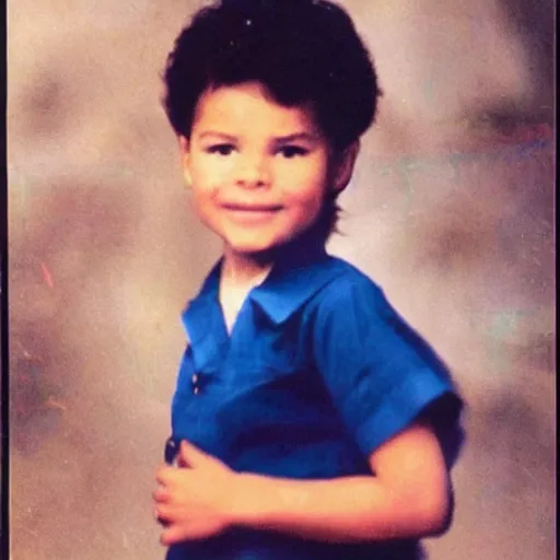 Prompt: a photo of young sanda bullock as a child