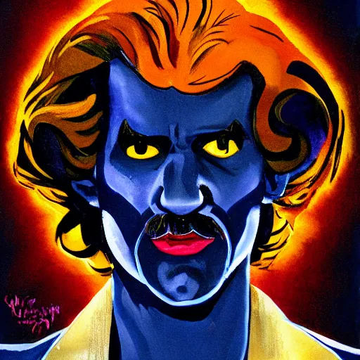 Prompt: nightcrawler einstein portrait