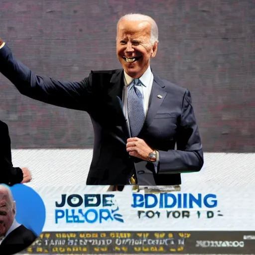 Prompt: joe biden falling again, panasonic photo