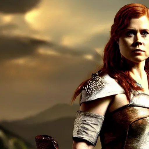 Image similar to amy adams as a character from skyrim