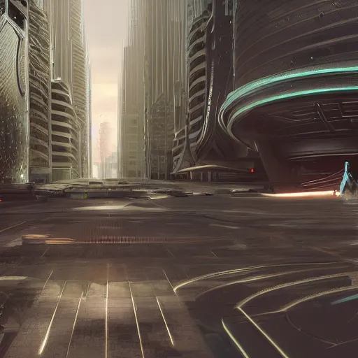 Prompt: realistic renderings of futuristic scenes