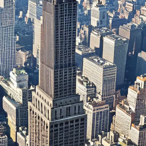 Prompt: giant ant climbing on the empire state building, highly realistic, 4K