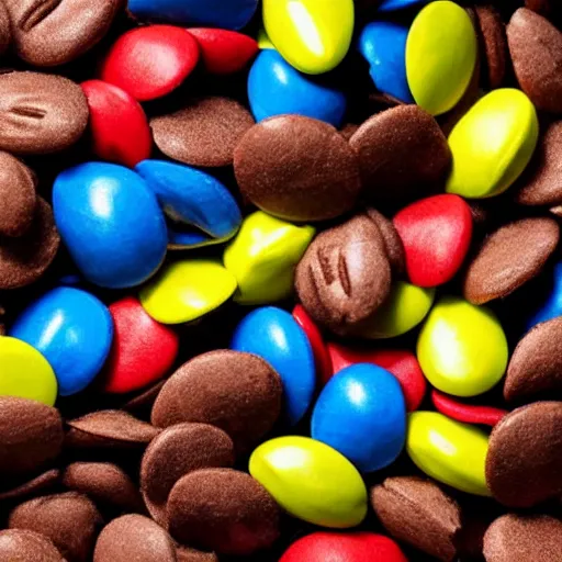 Image similar to peanut m & ms exploding, photo